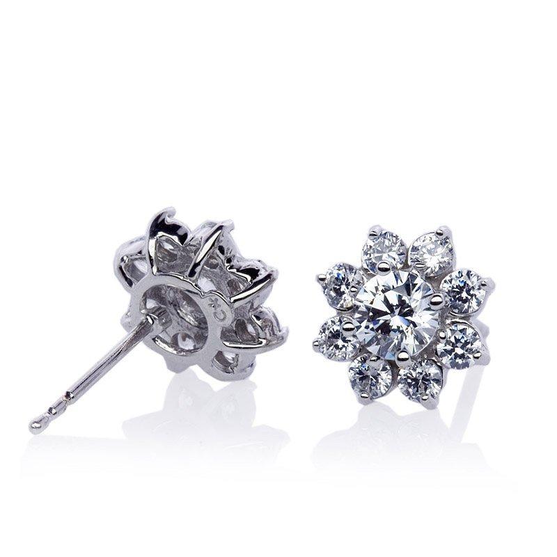 Paige Round Flower Cluster Earring